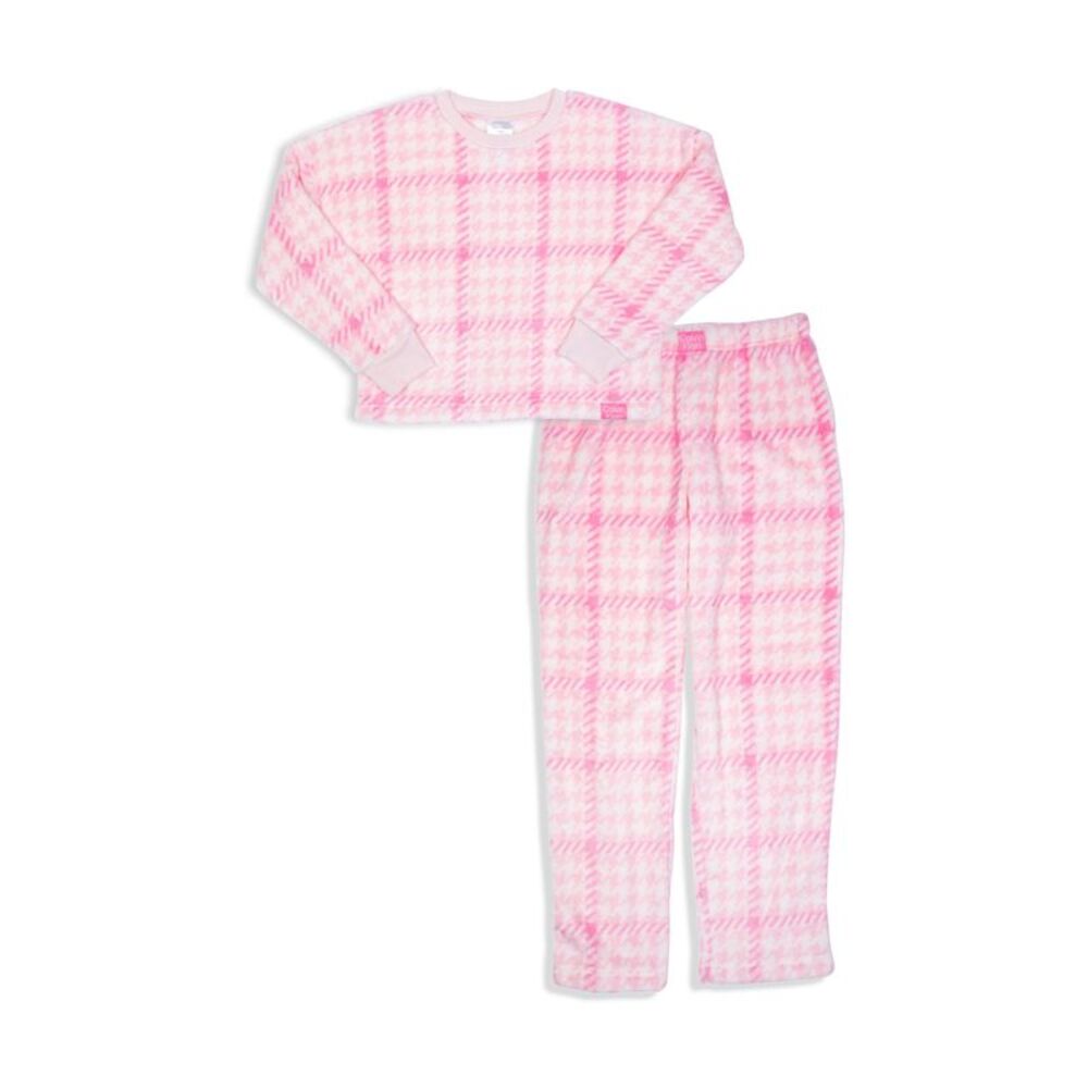 Calvin Klein Big Girls Super Soft Fleece 2 Piece Pajama Set